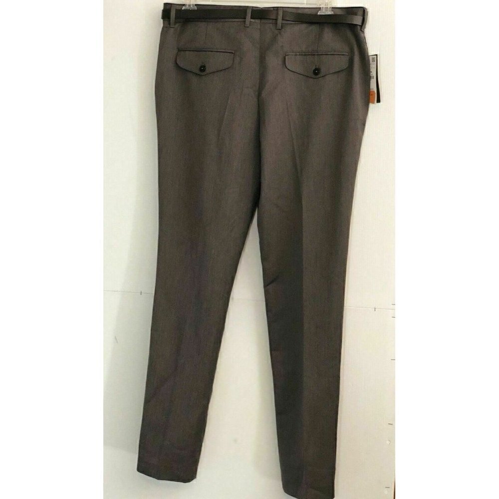 Zara Man Men's Gray Slim Suit Belted Pants Trousers Size 36 - Picture 9 of 12